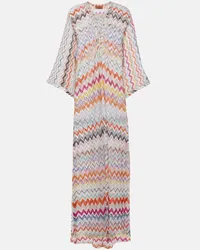 Missoni Pareo in lamé a zig-zag Multicolore