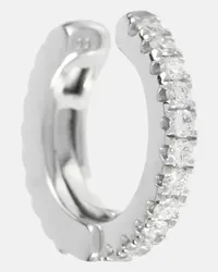 Maria Tash Orecchino singolo Diamond Eternity in oro bianco 18kt con diamanti Bianco