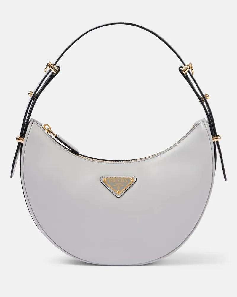 Prada Borsa a spalla ArquÃ© Small in pelle Grigio