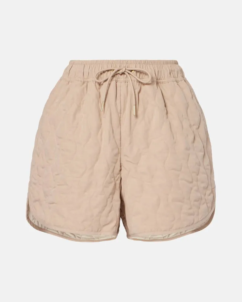 Varley Shorts trapuntati Catrine in twill Beige