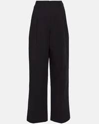 The Row Pantaloni a gamba larga Gaugin in cotone Nero