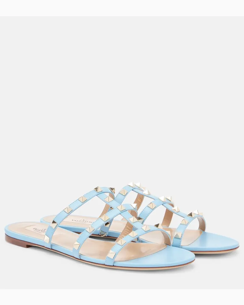 Valentino Garavani Sandali Rockstud in pelle Blu
