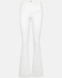 7 for all mankind Jeans flared Ali a vita alta Bianco