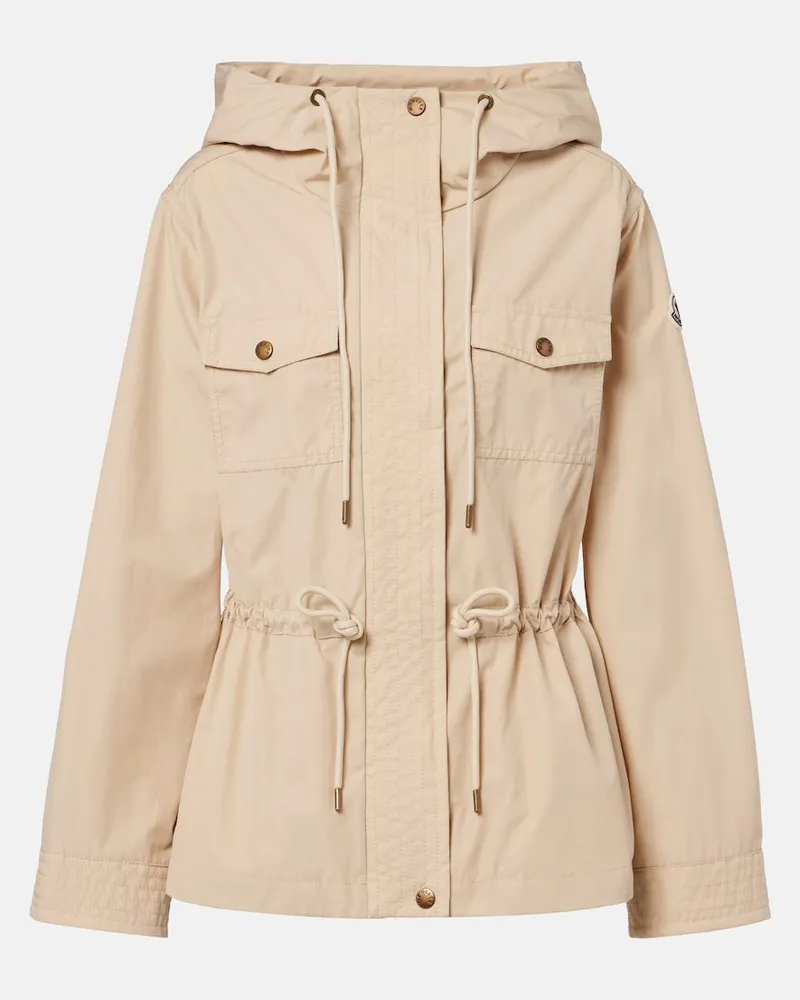 Moncler Parka Serin con cappuccio Beige