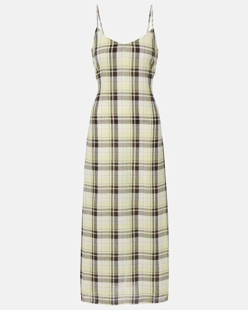 Proenza Schouler Abito sottoveste Evelyn a quadri Multicolore