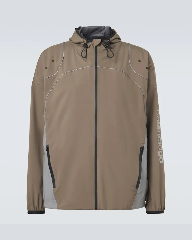 Balenciaga Giacca sportiva in tessuto tecnico Verde