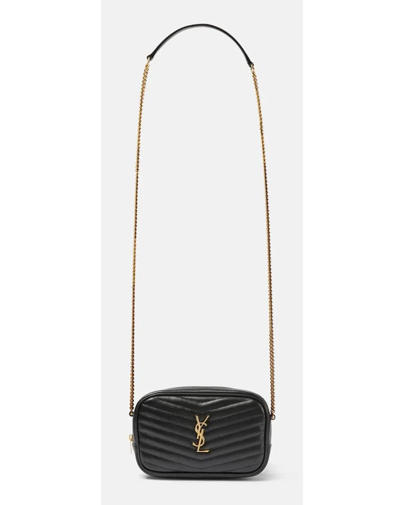 Saint Laurent Borsa a tracolla Lou Mini in pelle Nero