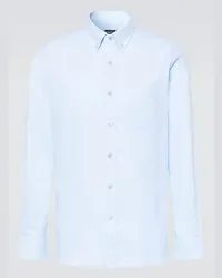 Tom Ford Camicia in cotone Blu