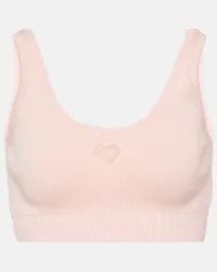 Simone Rocha Bralette Love Heart con cut-out Rosso