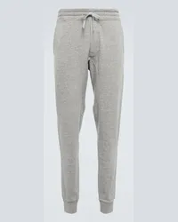 Tom Ford Pantaloni in jersey di misto cotone Grigio