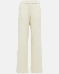 Ralph Lauren Pantaloni sportivi in lana e cashmere Bianco