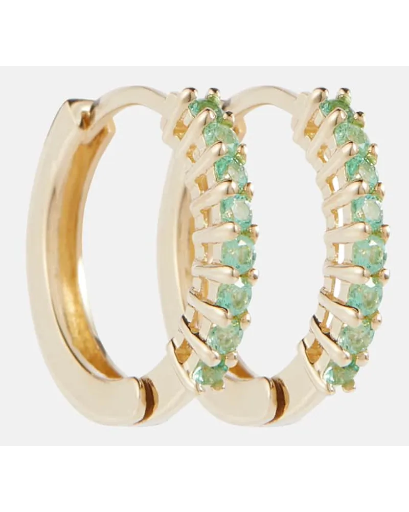 MATEO Orecchini in oro giallo 14kt con smeraldi Verde