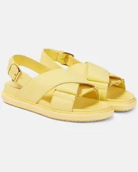 Marni Sandali Fussbett in pelle Giallo