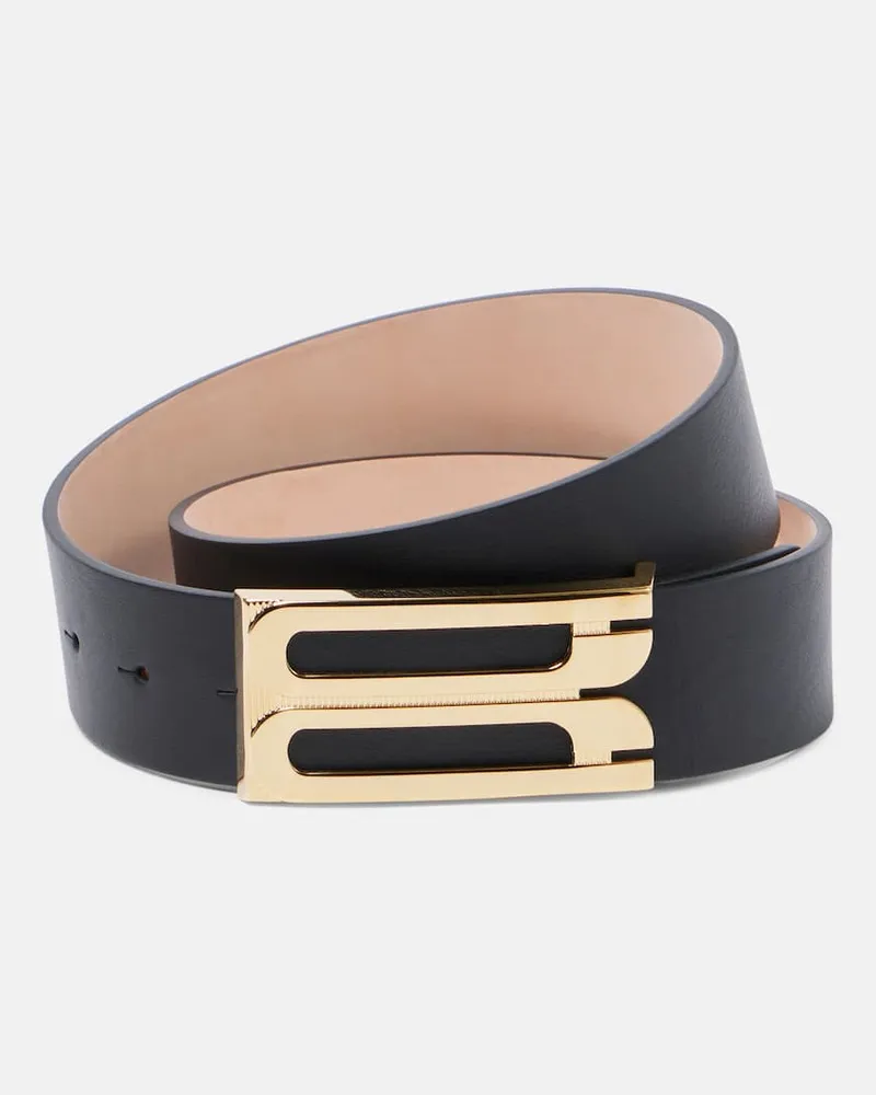 Victoria Beckham Cintura Jumbo Frame in pelle Nero