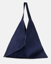 KHAITE Borsa Sara in suede Blu