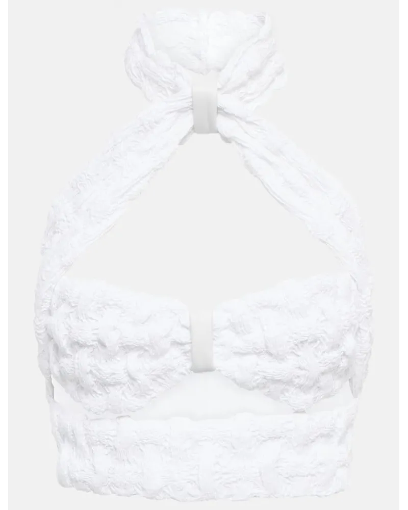 THE MANNEI Top Jerez in misto cotone Bianco
