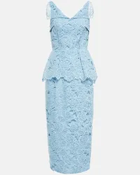 EMILIA WICKSTEAD Abito midi Maesa in pizzo Blu