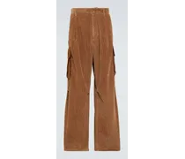 Pantaloni cargo in velluto a coste di cotone