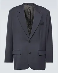 Acne Studios Blazer oversize in misto lana Nero