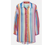 Missoni Camicia in misto cotone a zig-zag Multicolore