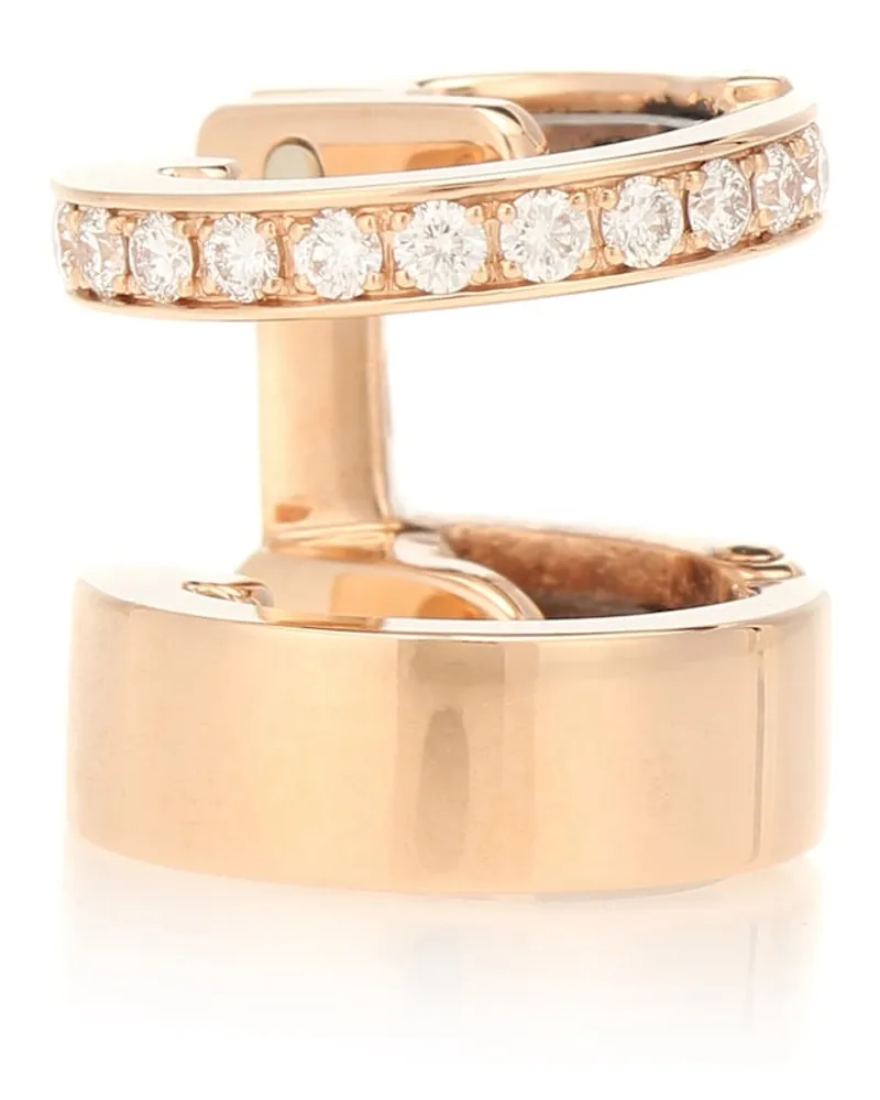 Repossi Orecchino ear cuff Berbere Module in oro rosa 18kt con diamanti Oro
