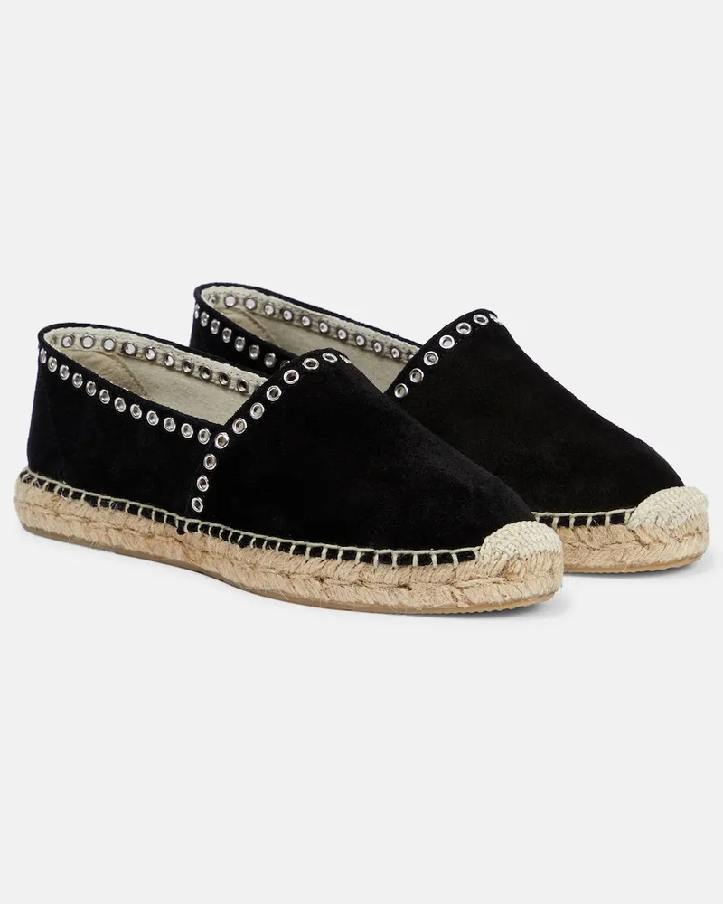 Isabel Marant Espadrillas Canae in suede con occhielli Nero