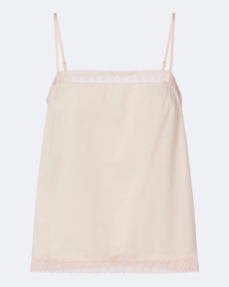 Eres Top Sensoriel in cotone con pizzo Rosa