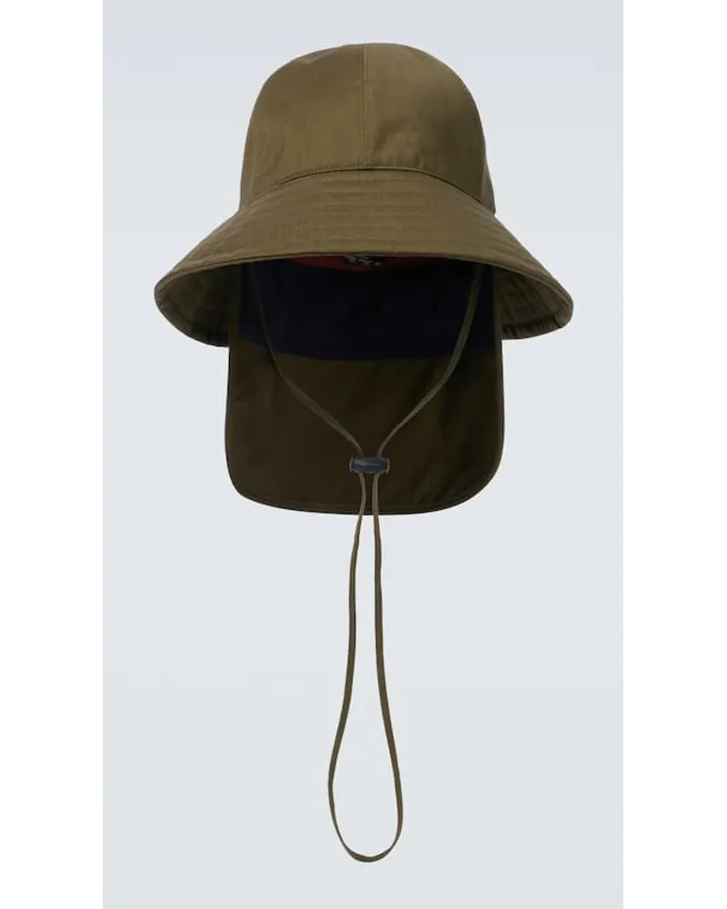 Loro Piana Cappello da pescatore in misto lana Verde