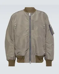 Sacai Bomber in twill tecnico Neutro