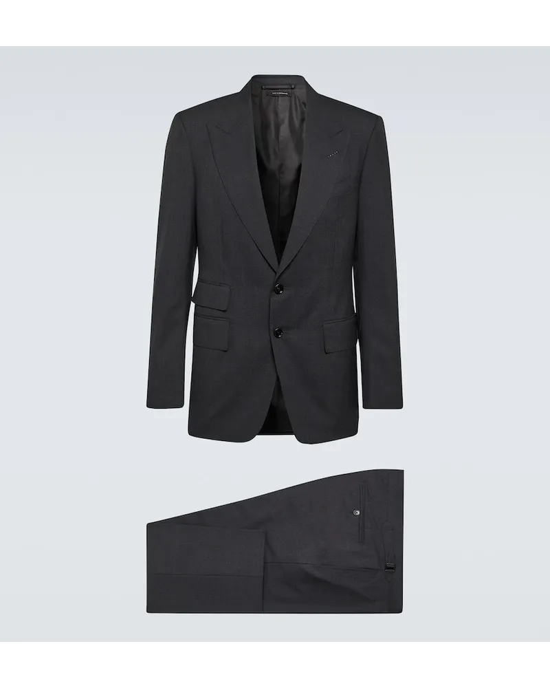 Tom Ford Abito Shelton Super 120's in lana Grigio