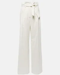 Max Mara Pantaloni a palazzo Xero a righe Bianco