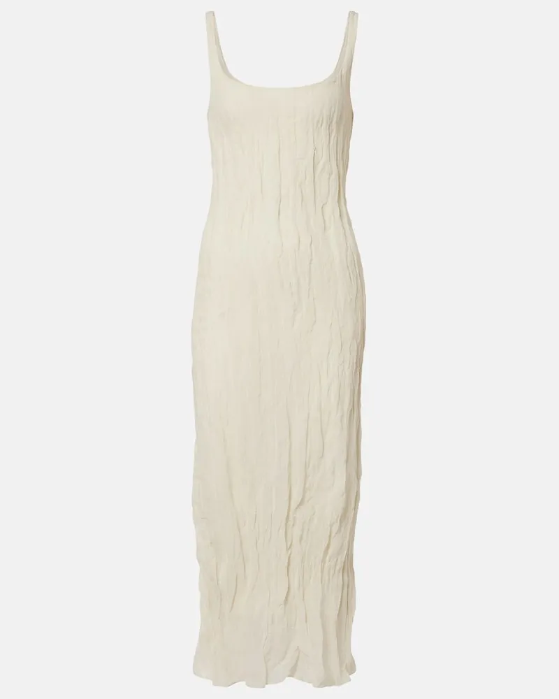 Róhe Róhe Abito midi in misto cotone Bianco