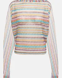 Missoni Top in maglia a zig-zag Multicolore