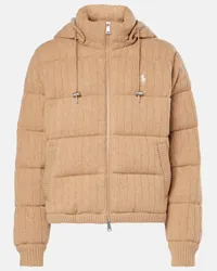 Ralph Lauren Piumino in lana e cashmere a trecce Beige