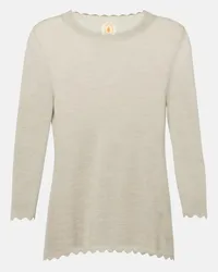 Jardin des Orangers Top in lana vergine Beige