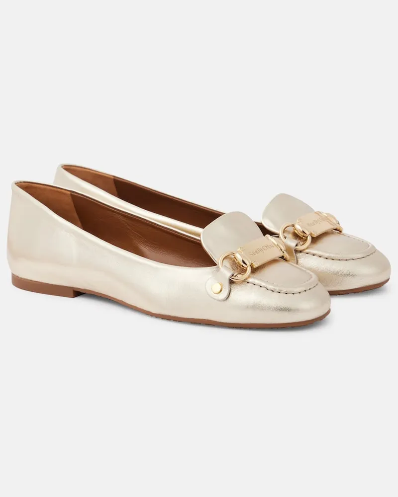 See by Chloé See By ChloÃ© Ballerine Signature in pelle Oro