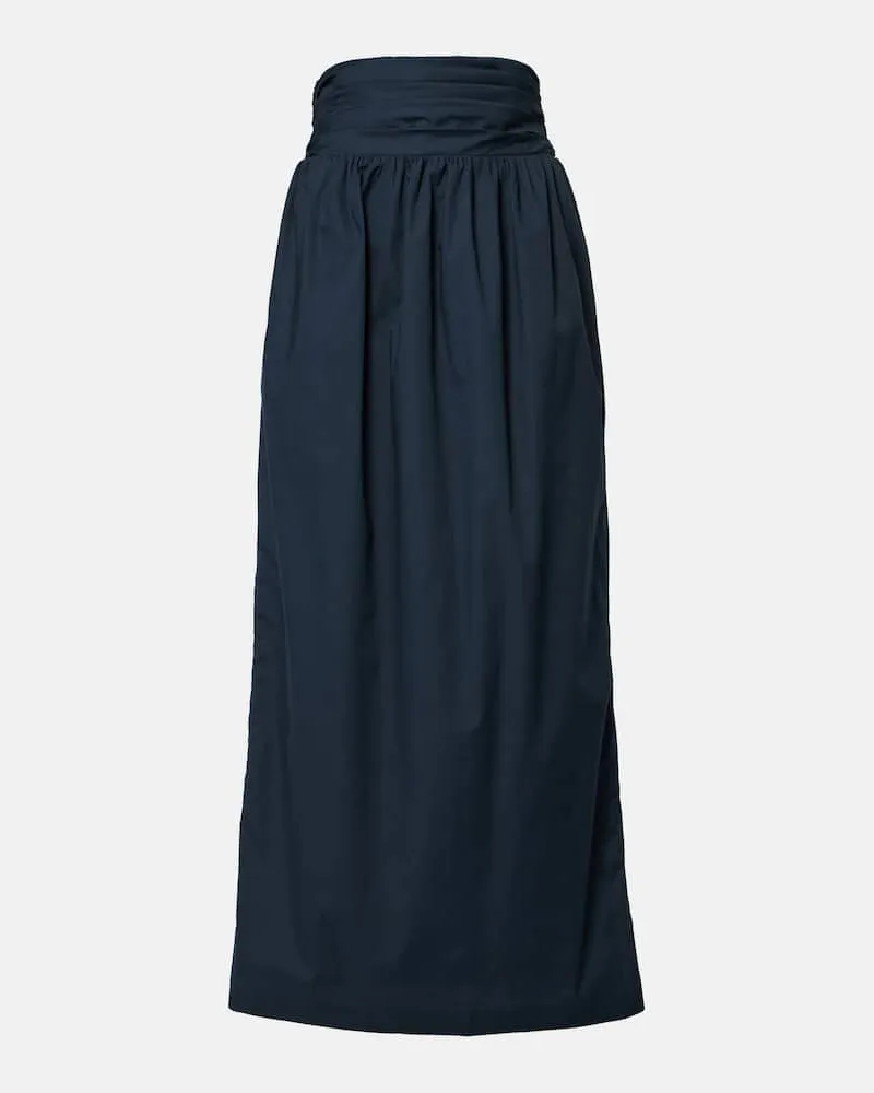 Adriana Degreas Gonna lunga in cotone Blu