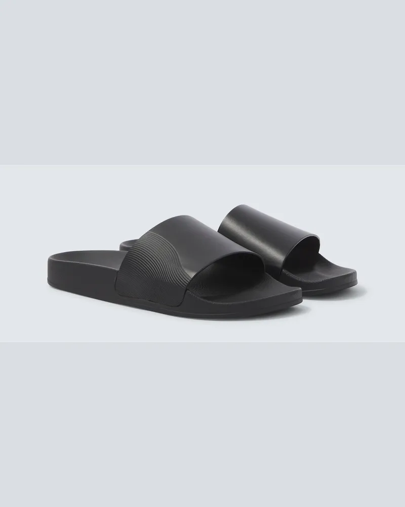 Frescobol Carioca Sandali Humberto in pelle Nero