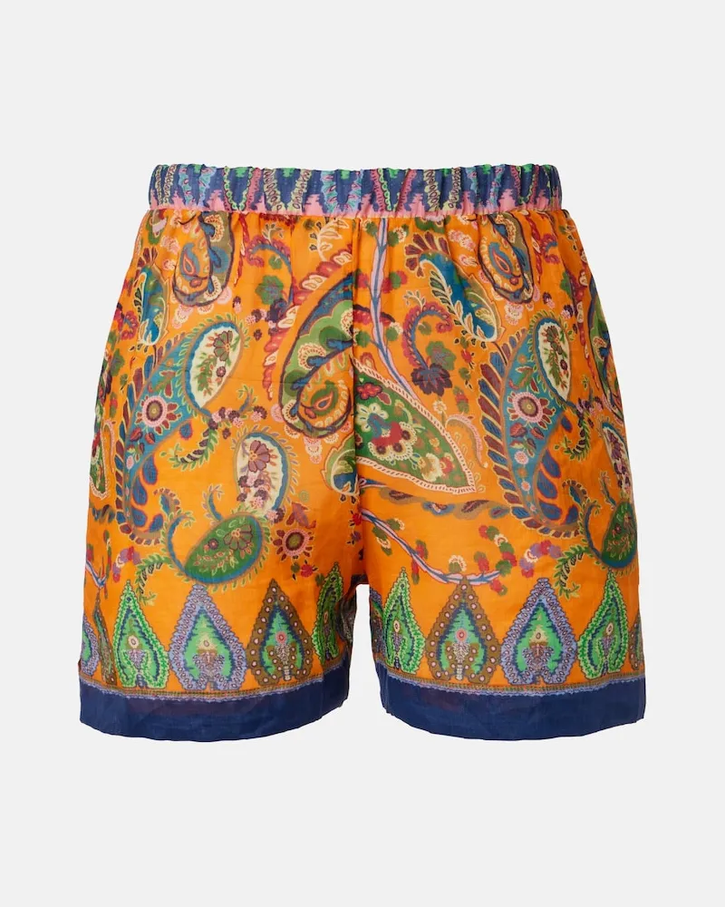Etro Shorts a vita alta Multicolore