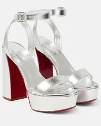 Christian Louboutin Sandali Movida Sabina con plateau Metallizzato