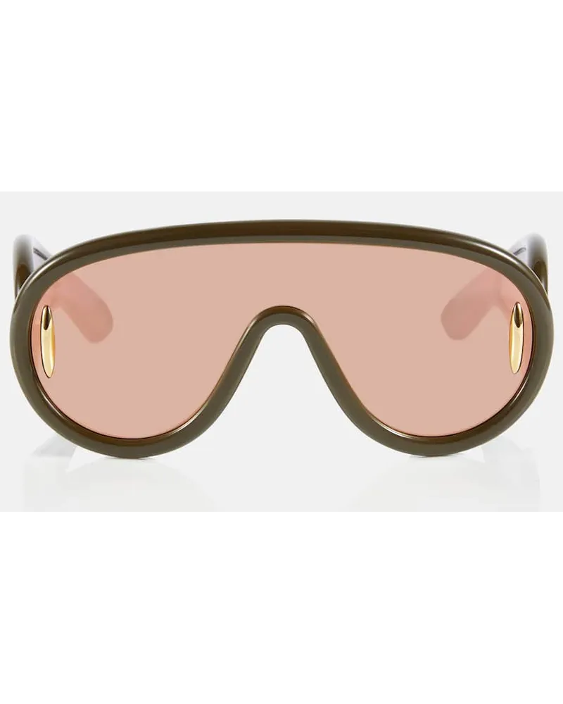 Loewe Occhiali da sole aviator oversize Rosa