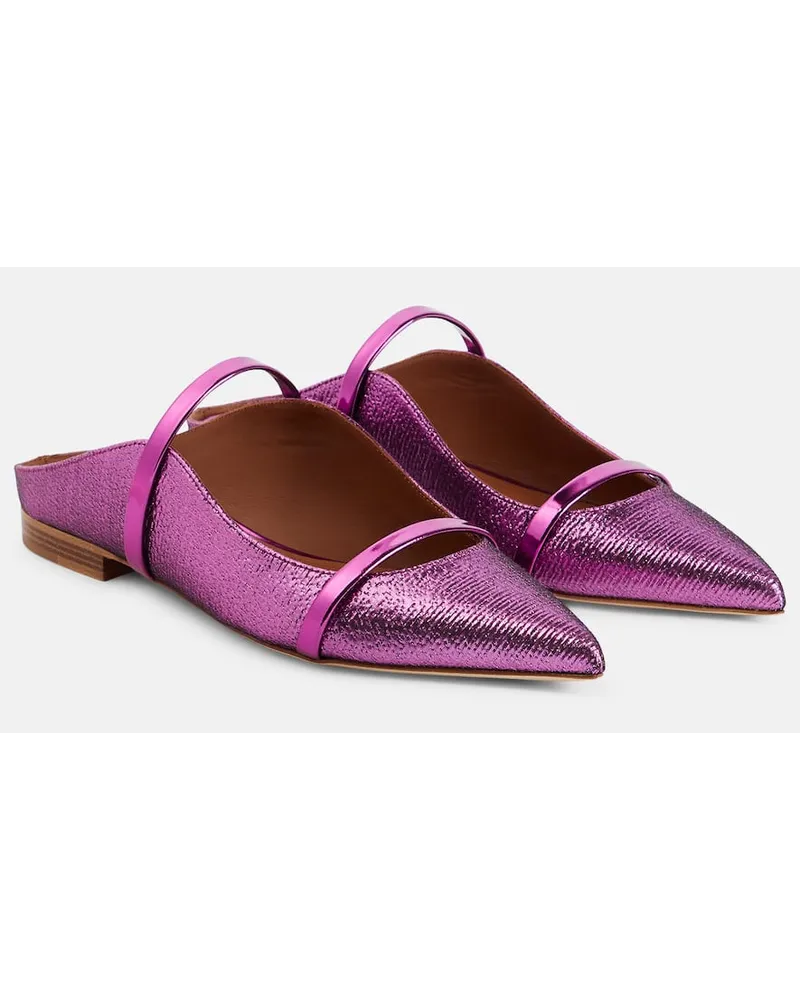 Malone Souliers Slippers Maureen in LurexÂ Viola