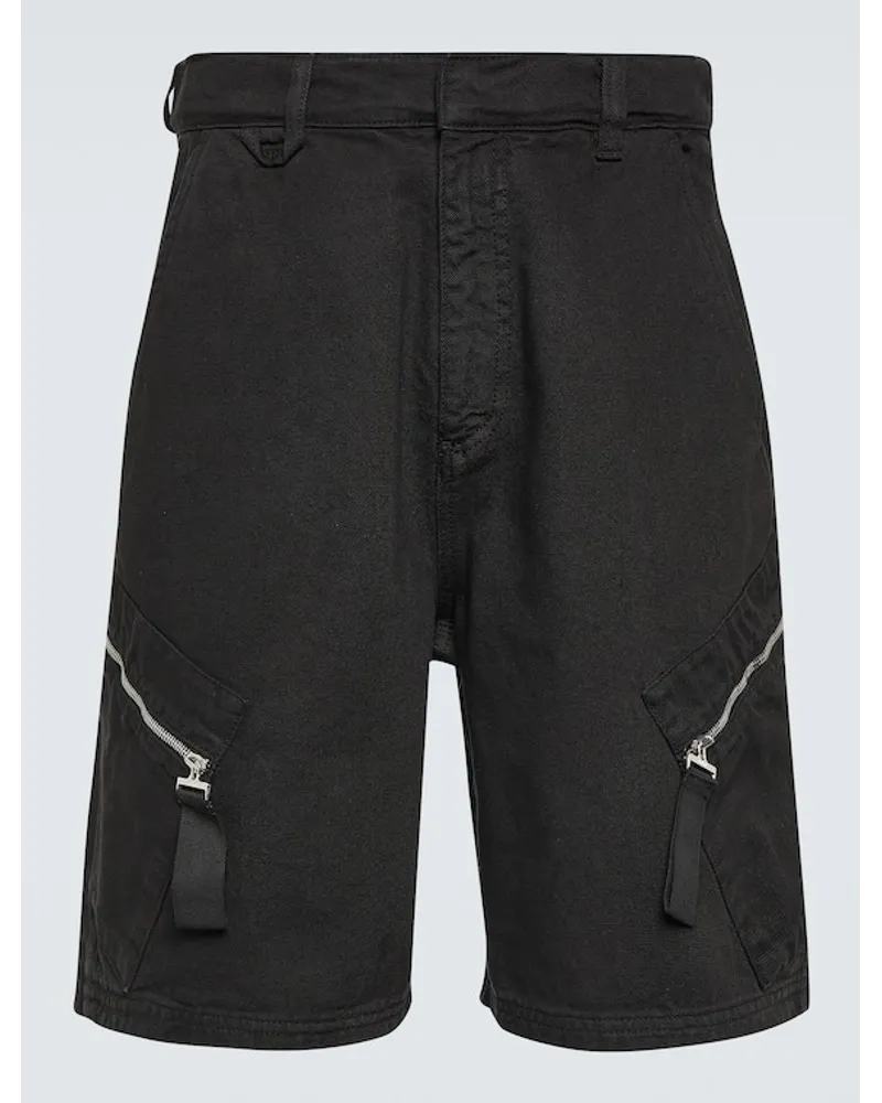 Jacquemus Shorts cargo Marrone in cotone Nero