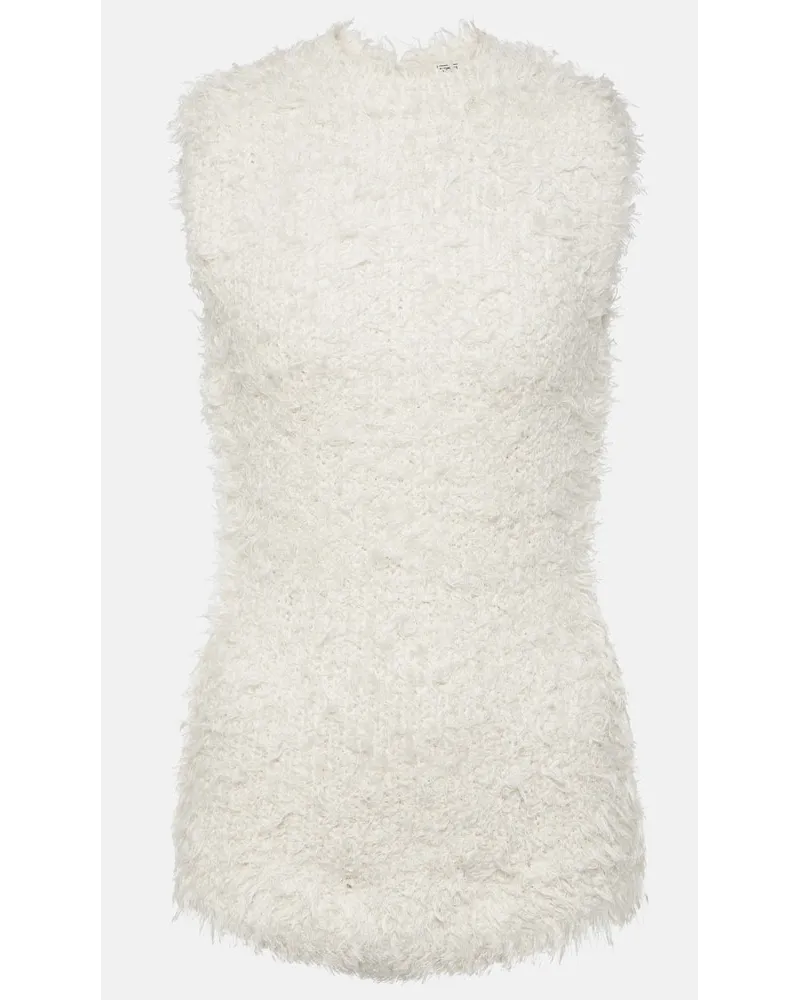 Totême Gilet in seta Bianco