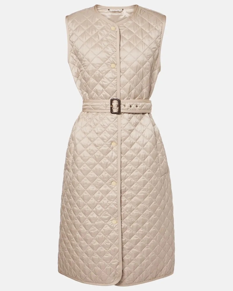 Max Mara Cappotto Lauren con cintura Beige