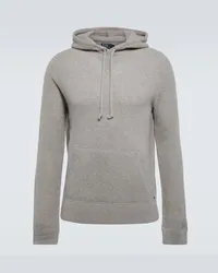 Ralph Lauren Felpa in cashmere con cappuccio Grigio