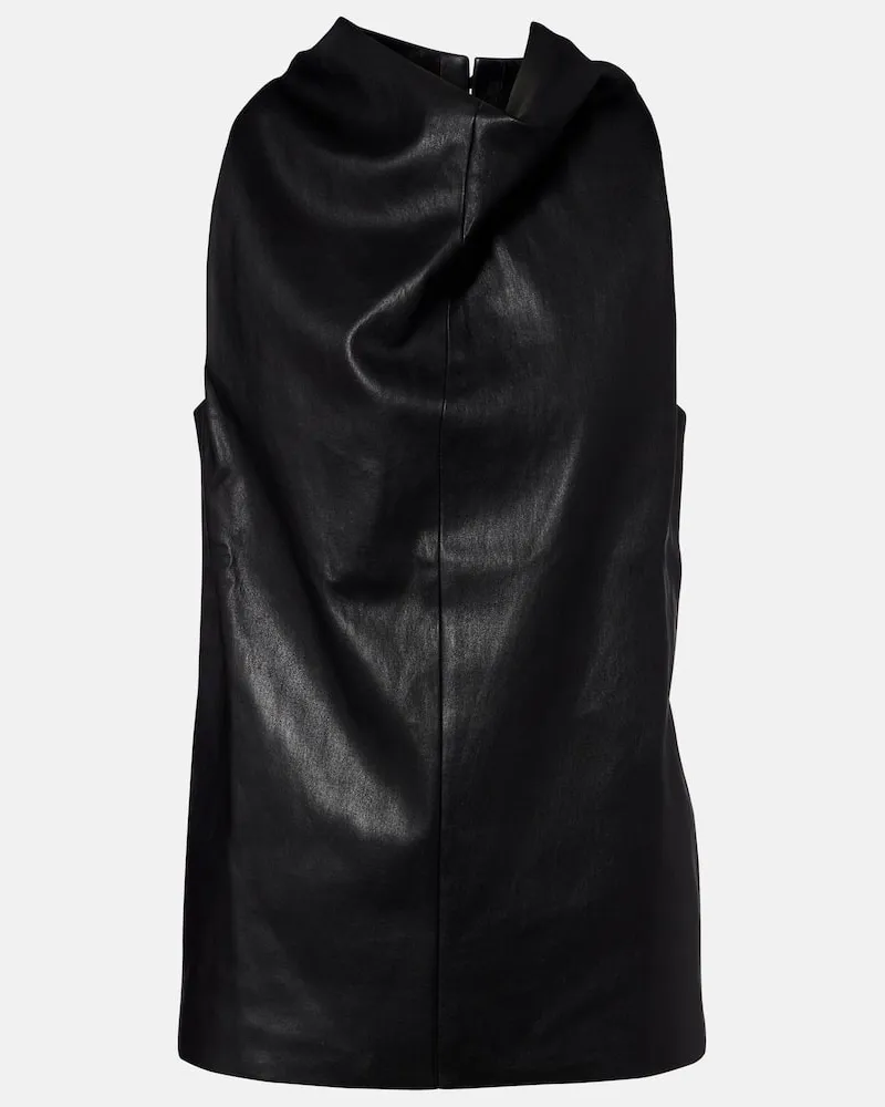 Stouls Top Aurea in pelle Nero