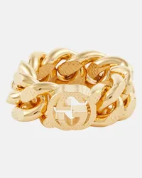 Gucci Anello a catena Interlocking G Oro