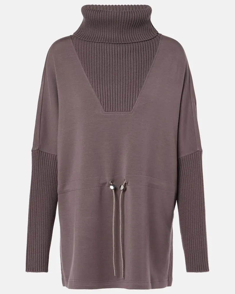 Varley Dolcevita Suffolk con maglia a coste Viola