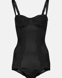 Dolce & Gabbana Body in seta con pizzo Nero